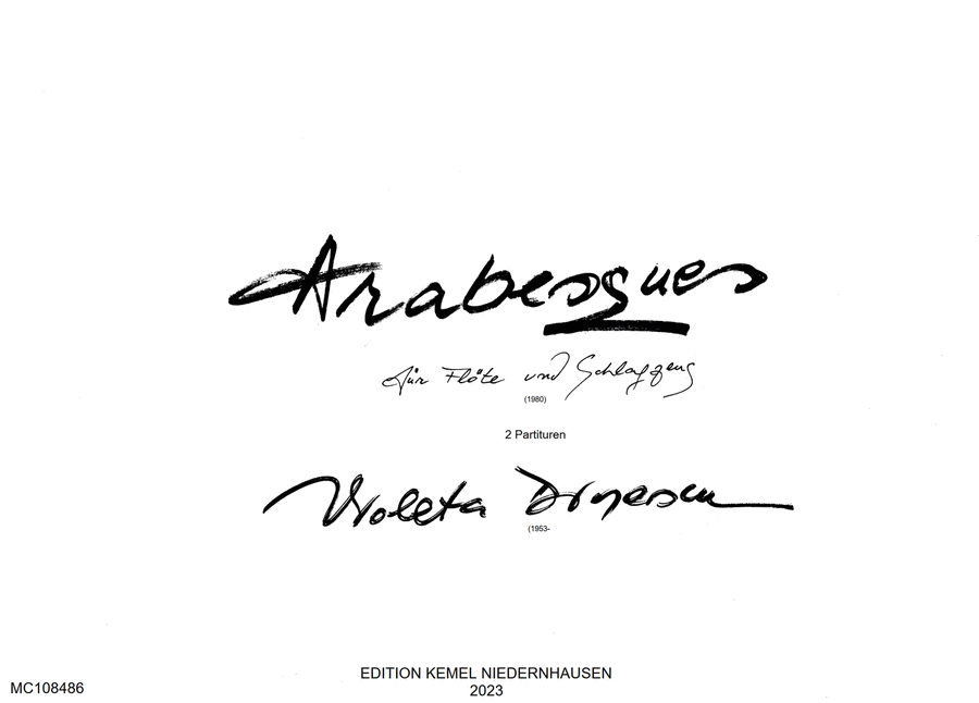 Arabesques Flute scores gallery preview page 1