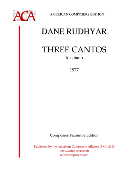 [Rudhyar] Three Cantos