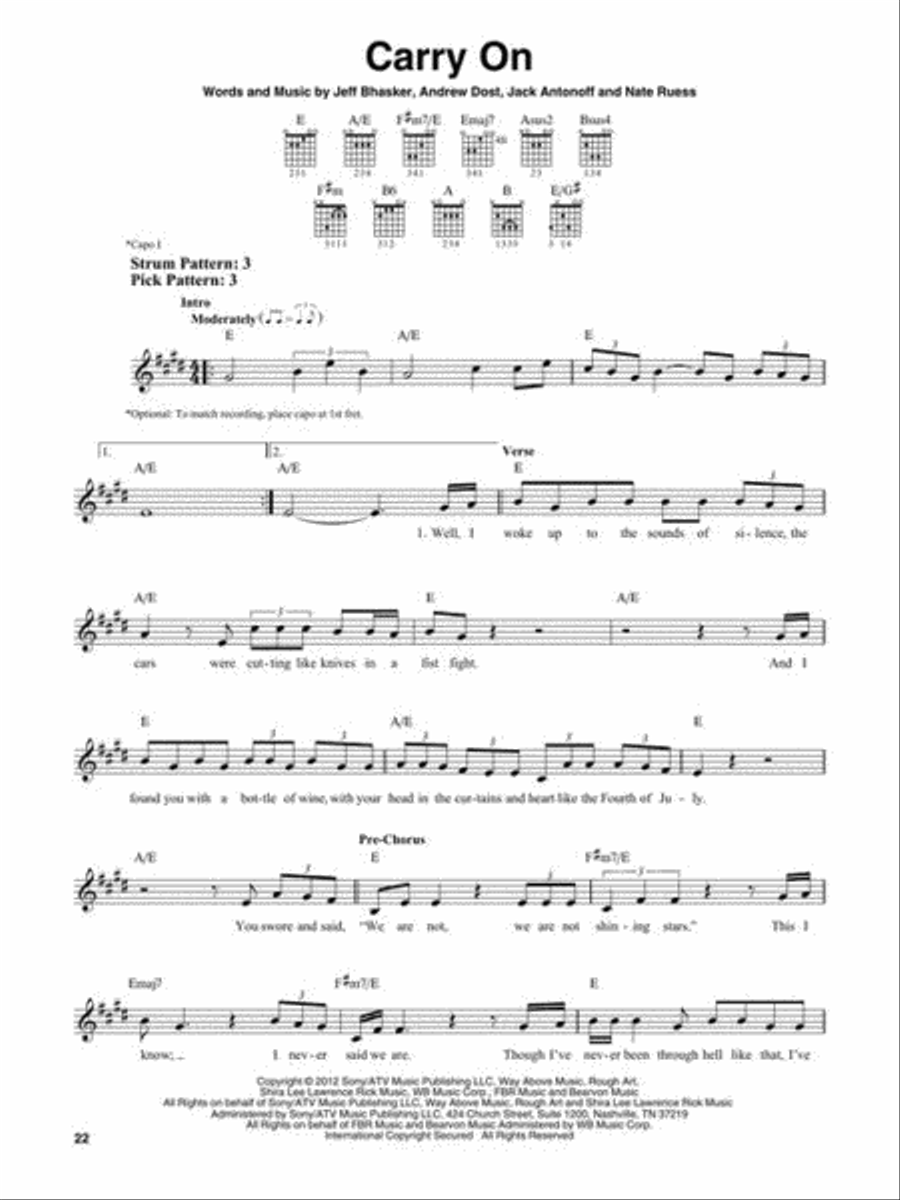 Best Pop Songs for Easy Guitar by Various Electric Guitar Sheet Music Sheet Music Plus