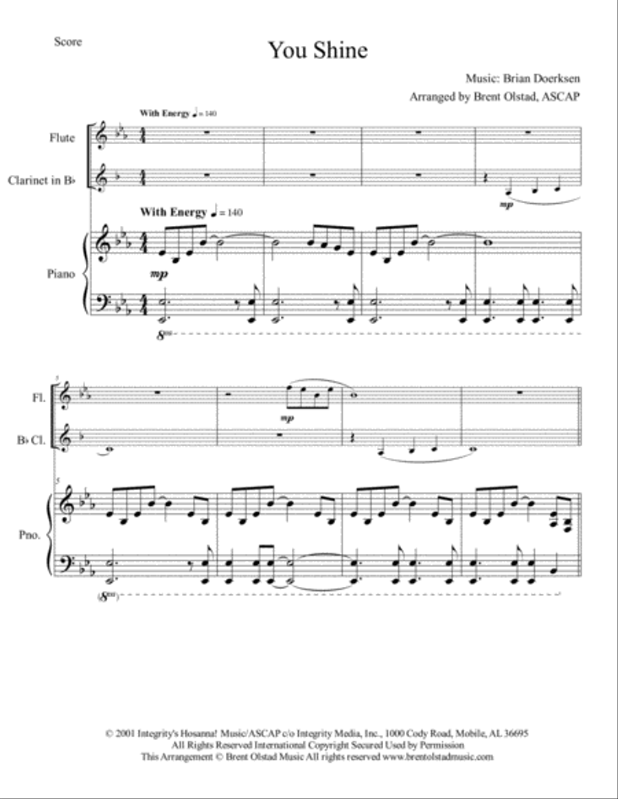 You Shine Small Ensemble scores gallery preview page 2