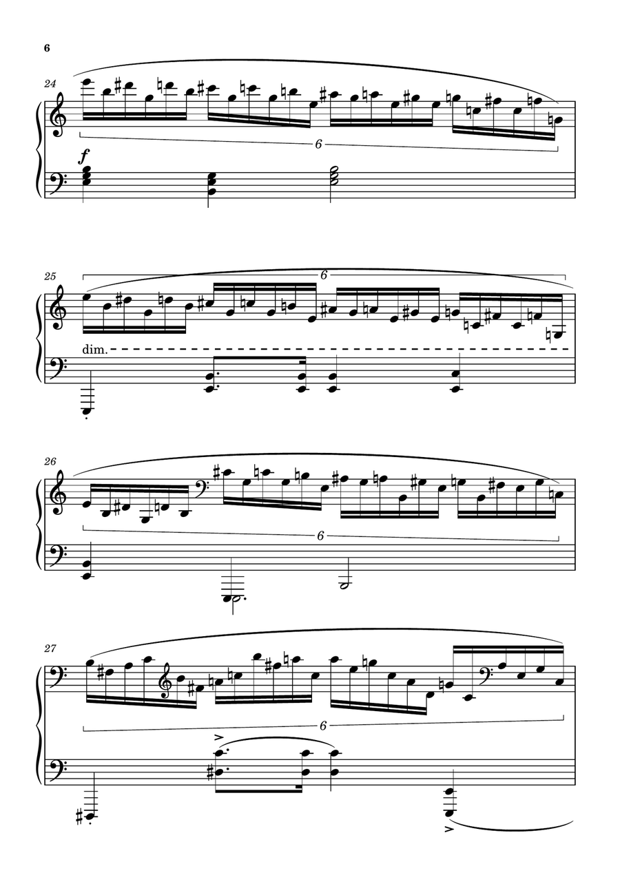 Chopin Winter Wind Etude in A Minor | LARGE PRINT | Piano Solo Piano Method scores gallery preview page 6