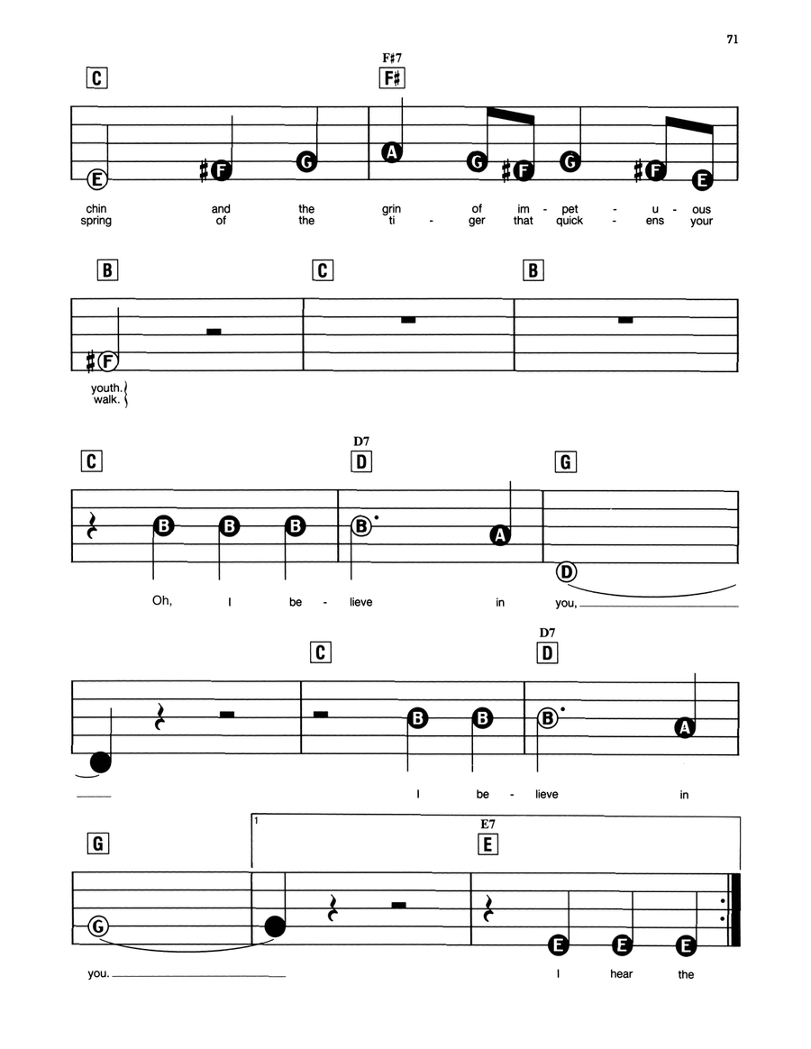 I Believe In You (from How To Succeed In Business Without Really Trying) Electronic Keyboard scores gallery preview page 2