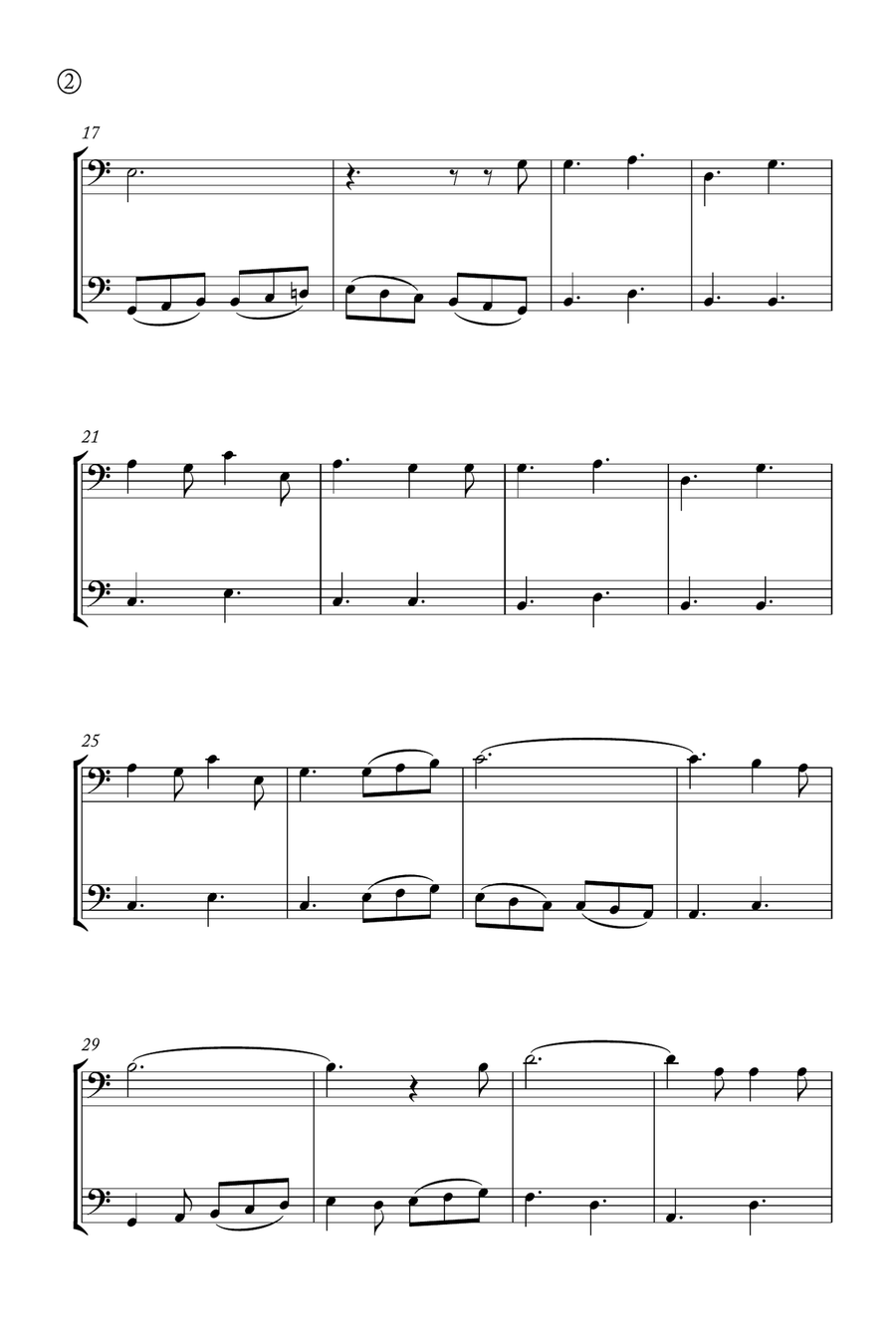 Oh Holy night Woodwind Duet scores gallery preview page 2