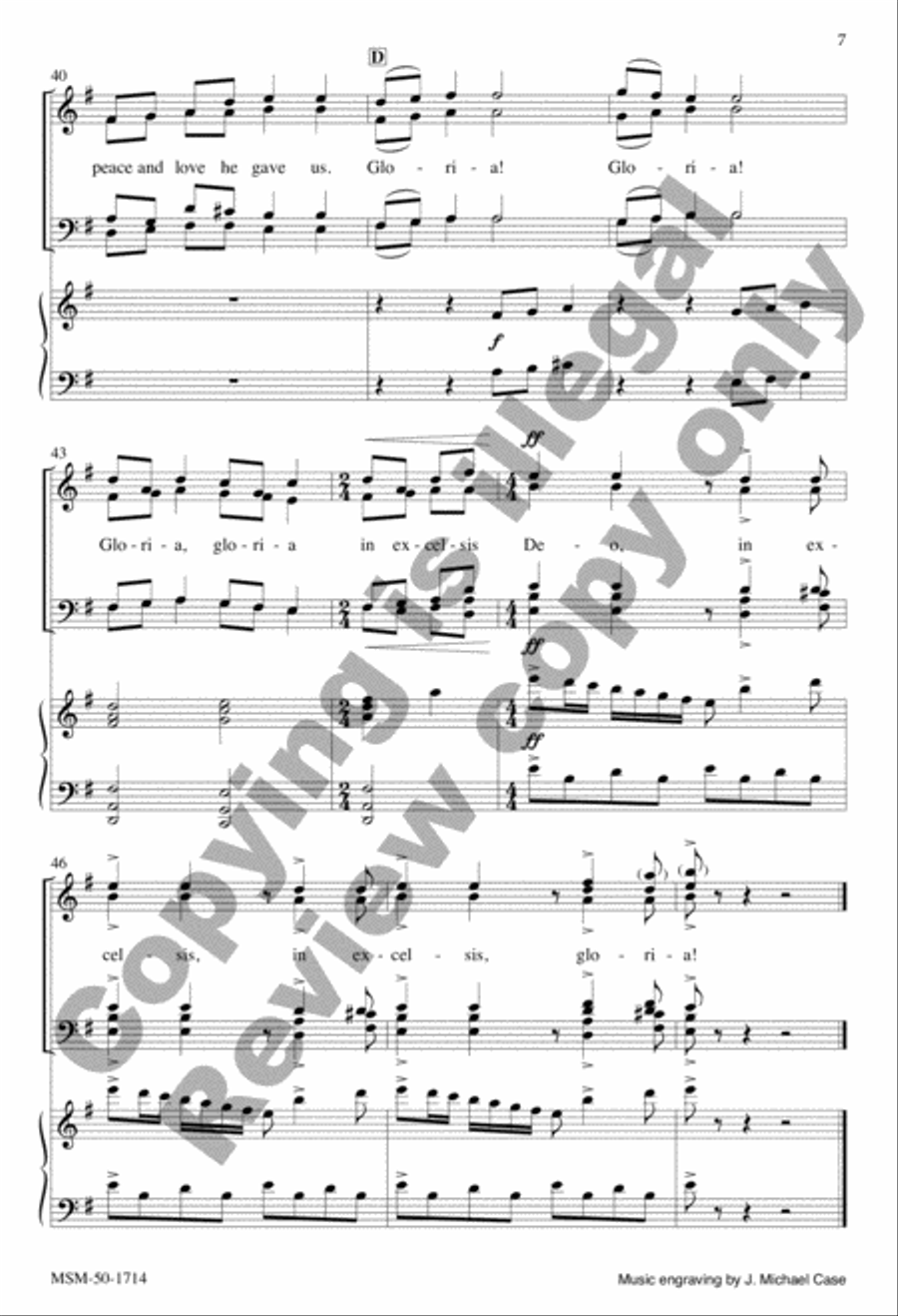 On This Day Earth Shall Ring 4-Part scores gallery preview page 7