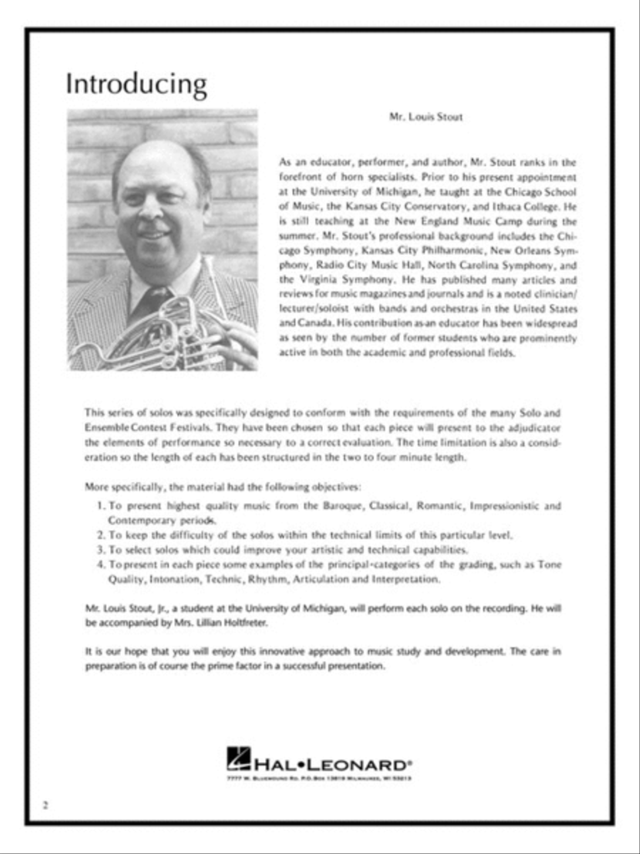Master Solos Intermediate Level – French Horn Horn scores gallery preview page 4
