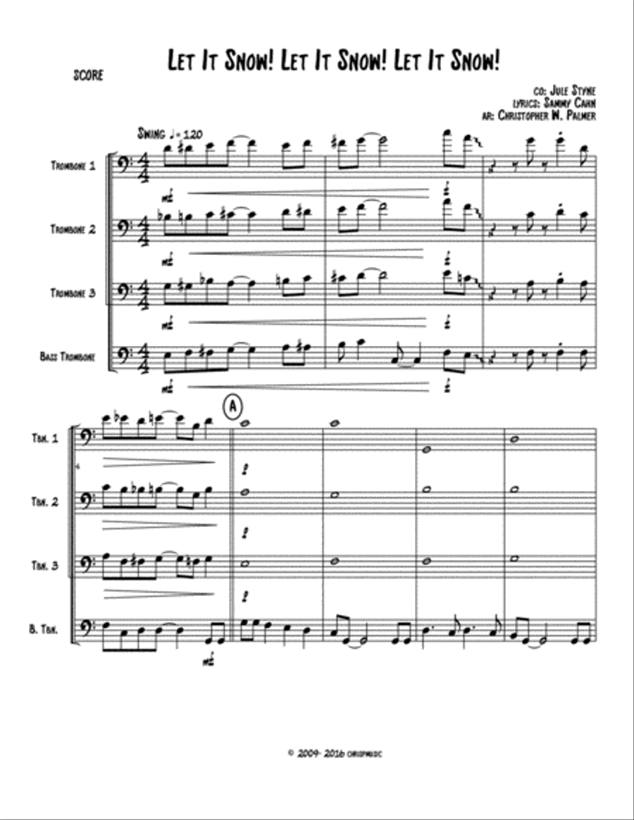Let It Snow! Let It Snow! Let It Snow! Brass Ensemble scores gallery preview page 2