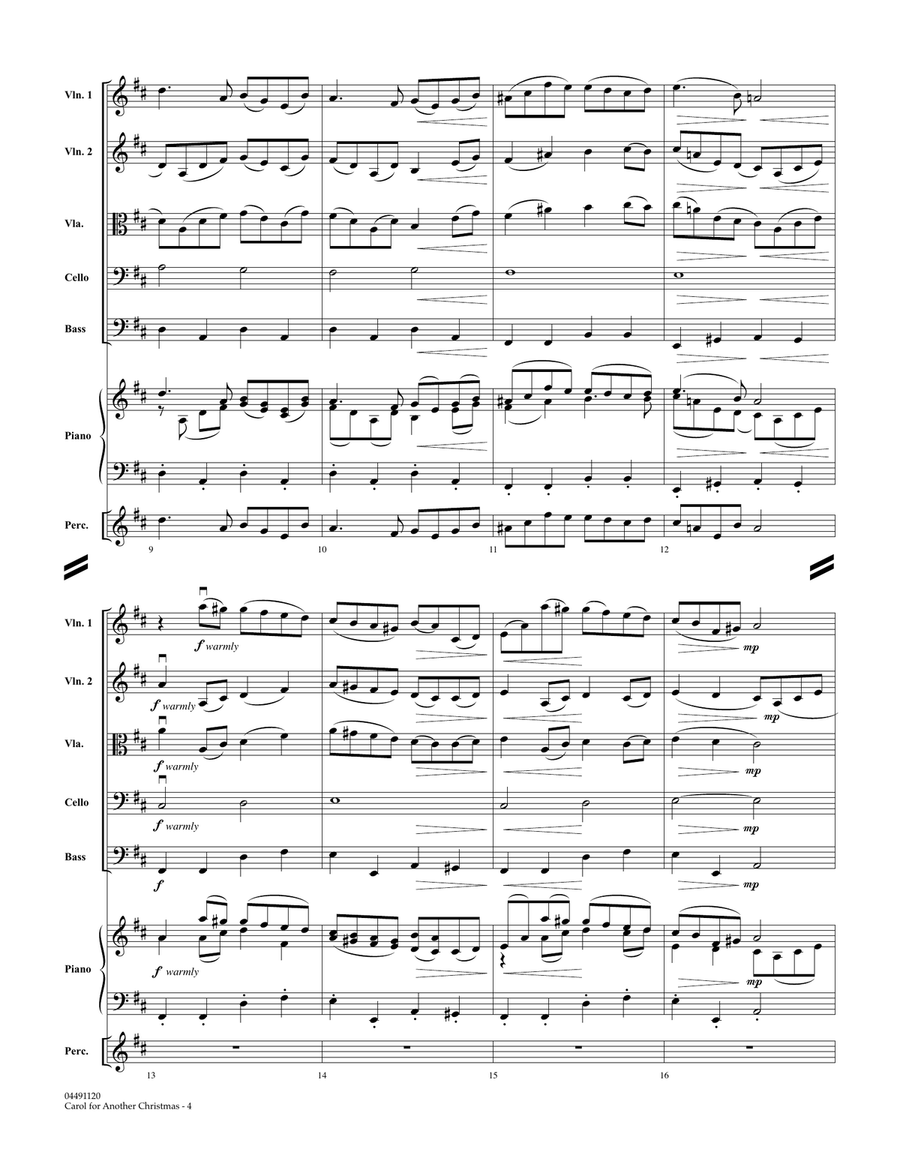 Carol For Another Christmas - Full Score Orchestra scores gallery preview page 3