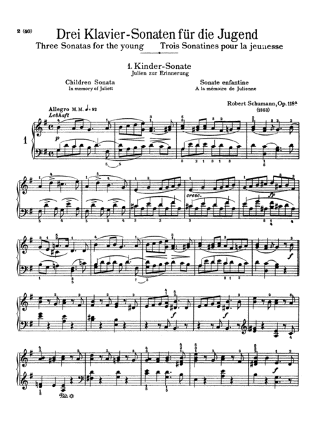 Three Sonatas for the Young, Op. 118