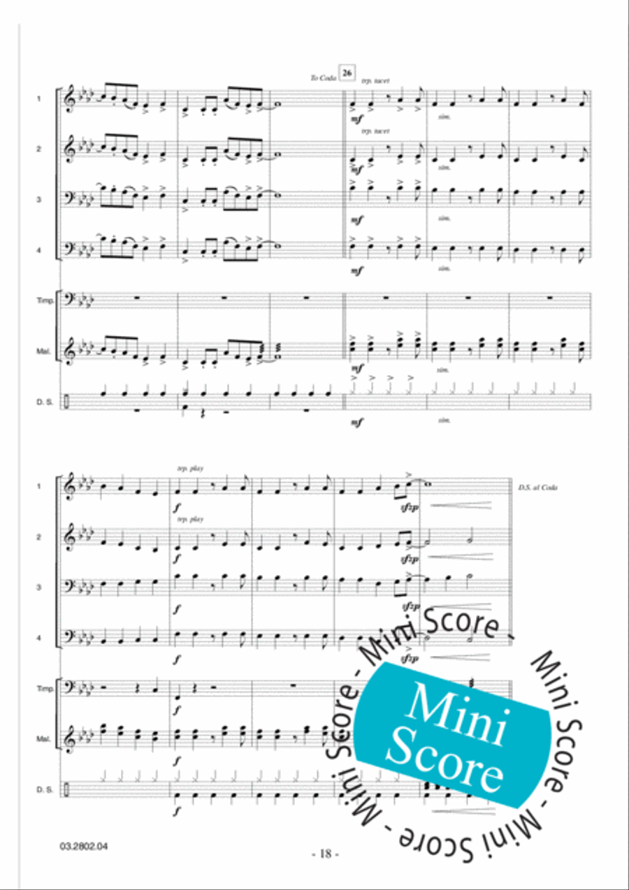 Adventure Games Fanfare Band scores gallery preview page 22