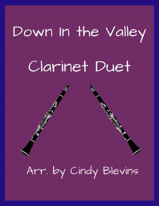 Book cover for Down In The Valley, Clarinet Duet
