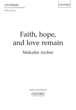 Faith, hope, and love remain