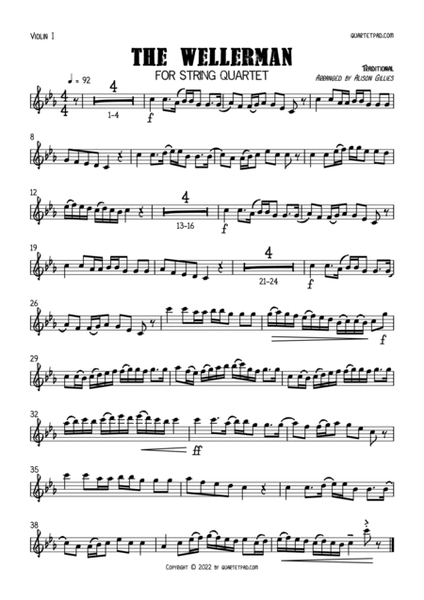 The Wellerman Sea Shanty - String Quartet by Alison Gillies String Quartet - Digital Sheet Music