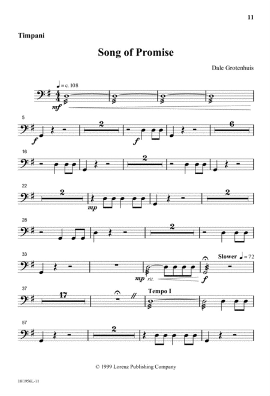 Song of Promise Song of Promise 4-Part scores gallery preview page 11