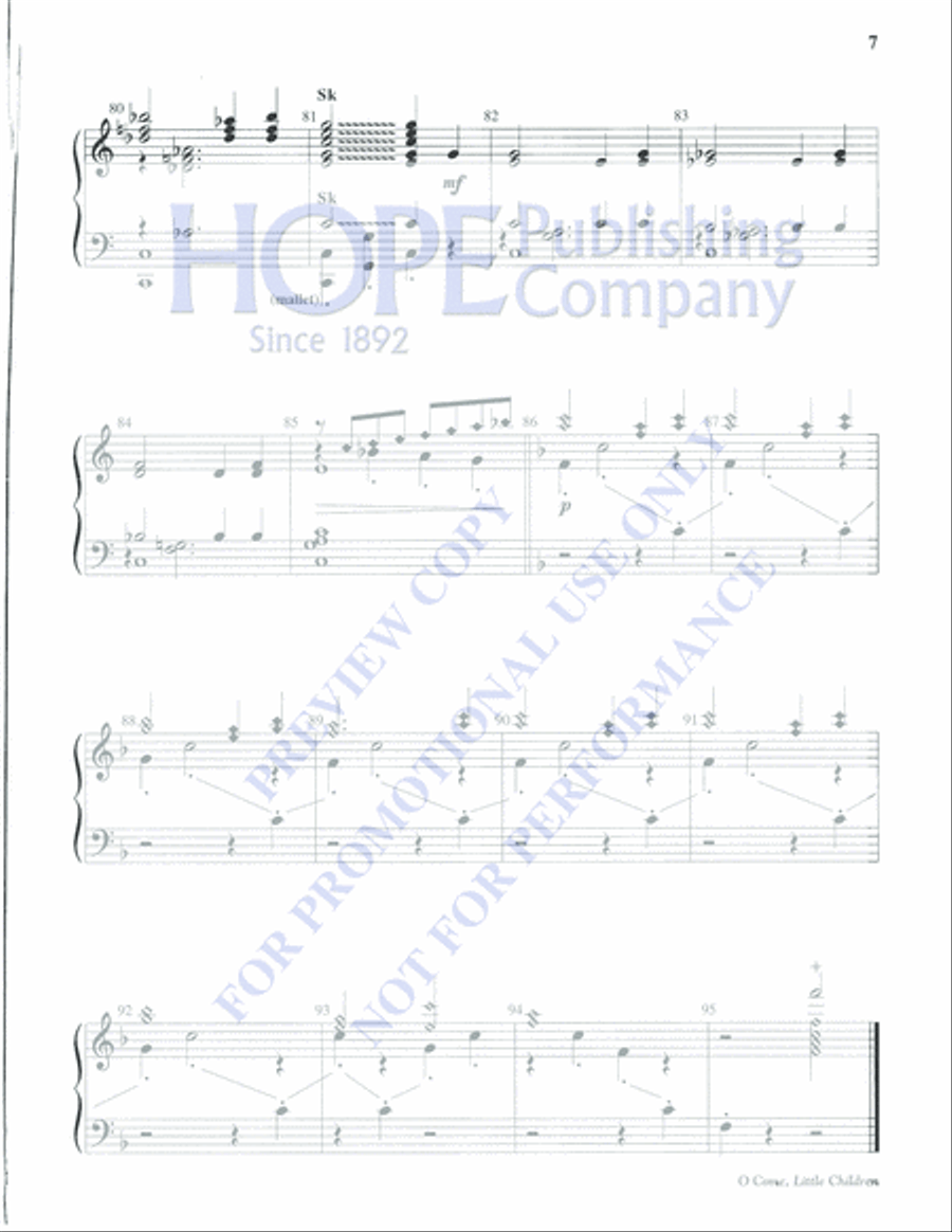 O Come, Little Children O Come, Little Children 5-Octaves scores gallery preview page 7