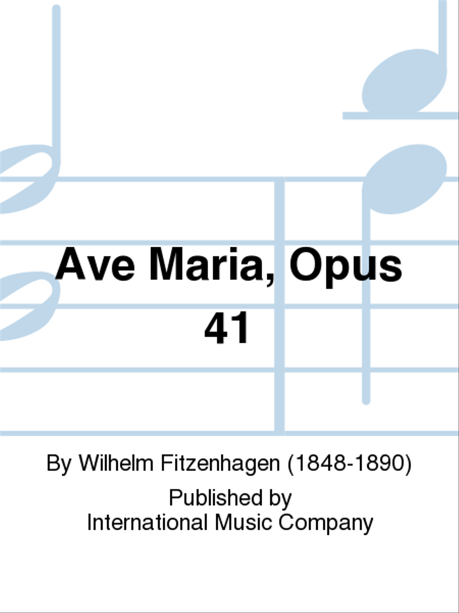 Ave Maria, Opus 41 Cello scores gallery preview page 1