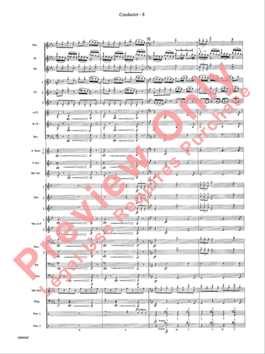 Star Wars Main Theme Concert Band scores gallery preview page 11