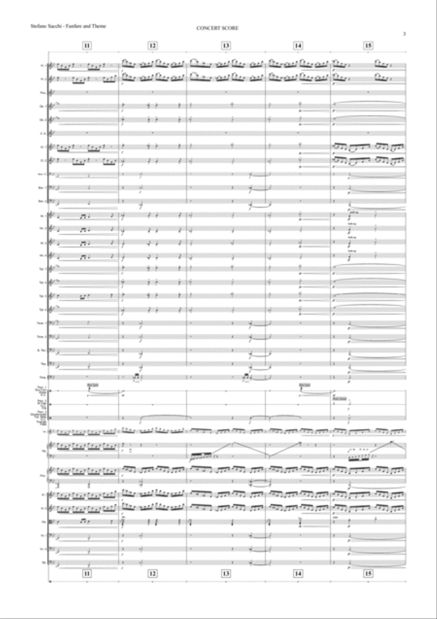 Fanfare and Theme Full Orchestra scores gallery preview page 6