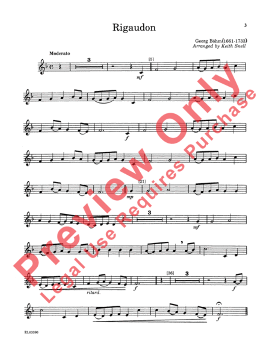 Belwin Master Solos (Clarinet), Volume 1 Clarinet Solo scores gallery preview page 4