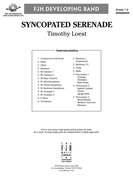 Syncopated Serenade: Score