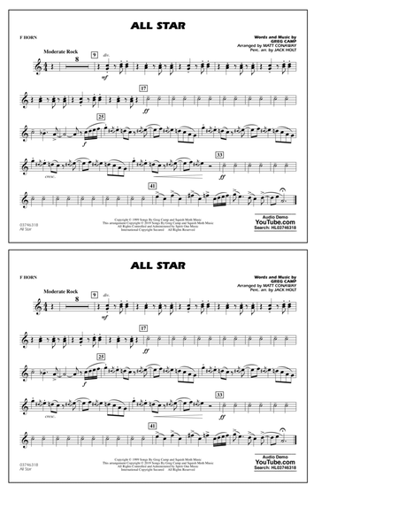 All Star (arr. Matt Conaway) - F Horn
