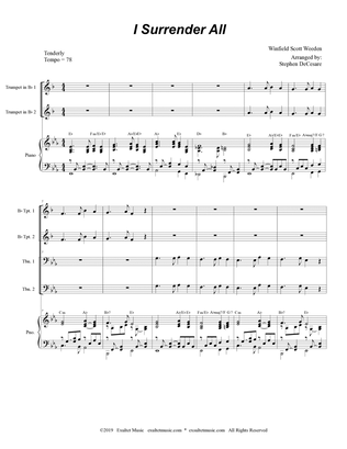 I Surrender All (Brass Quartet and Piano - Alternate Version)