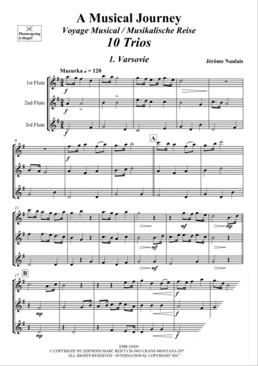 A Musical Journey Flute Trio scores gallery preview page 4
