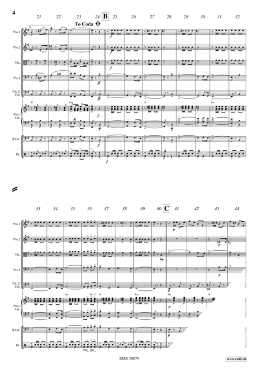 Farewell Of Slavianka String Quintet scores gallery preview page 4