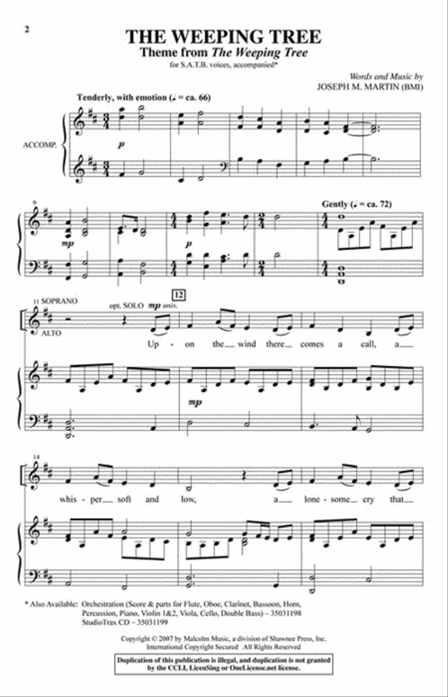 The Weeping Tree 4-Part scores gallery preview page 2