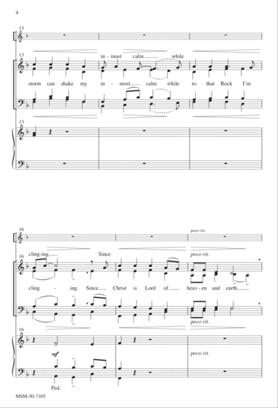 How Can I Keep from Singing? 4-Part scores gallery preview page 4