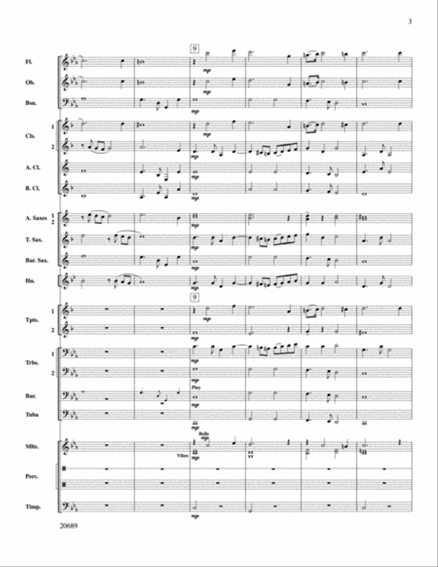 Music of the English Renaissance Concert Band scores gallery preview page 3