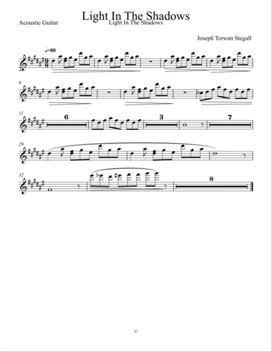 Light In The Shadows Small Ensemble scores gallery preview page 6