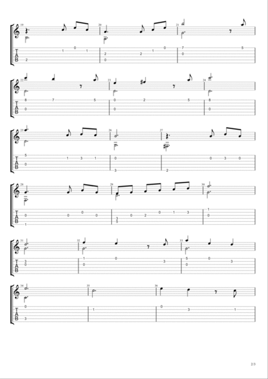 Married Life Electric Guitar scores gallery preview page 2
