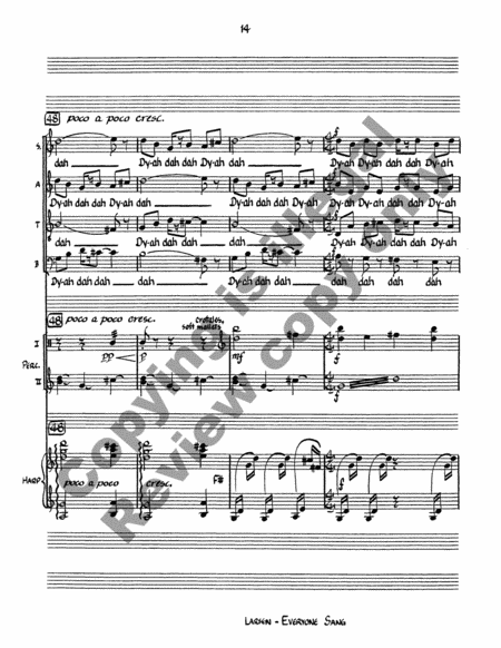 Everyone Sang (Full/Choral Score)