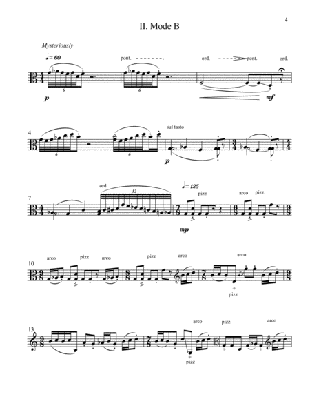 "Eight Little Sketches for Viola" (2010) Viola Solo - Digital Sheet Music