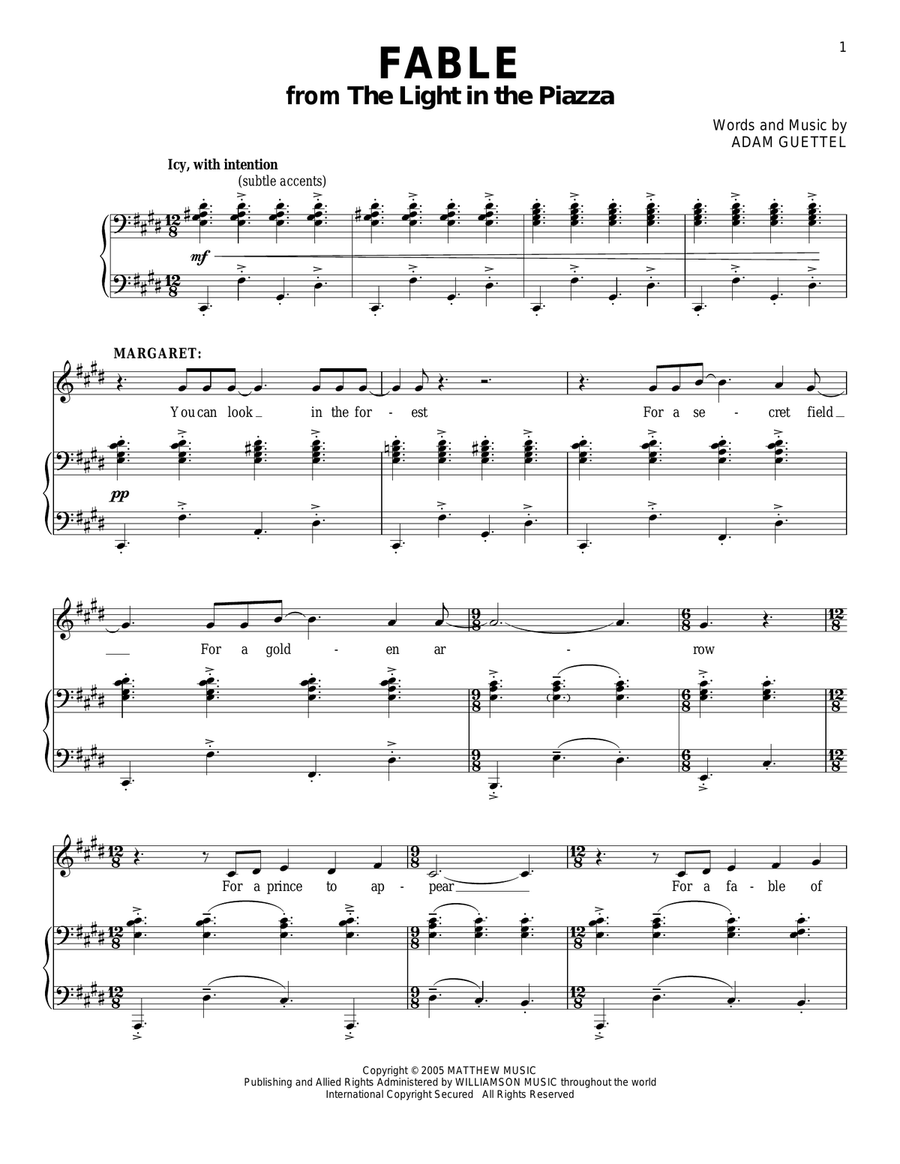 Fable (from The Light In The Piazza)
