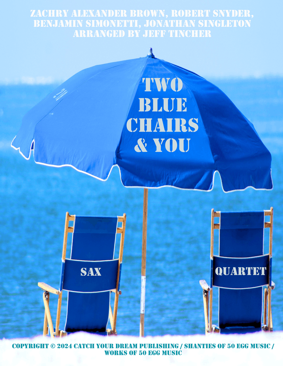 Two Blue Chairs & You Saxophone Quartet scores gallery preview page 1