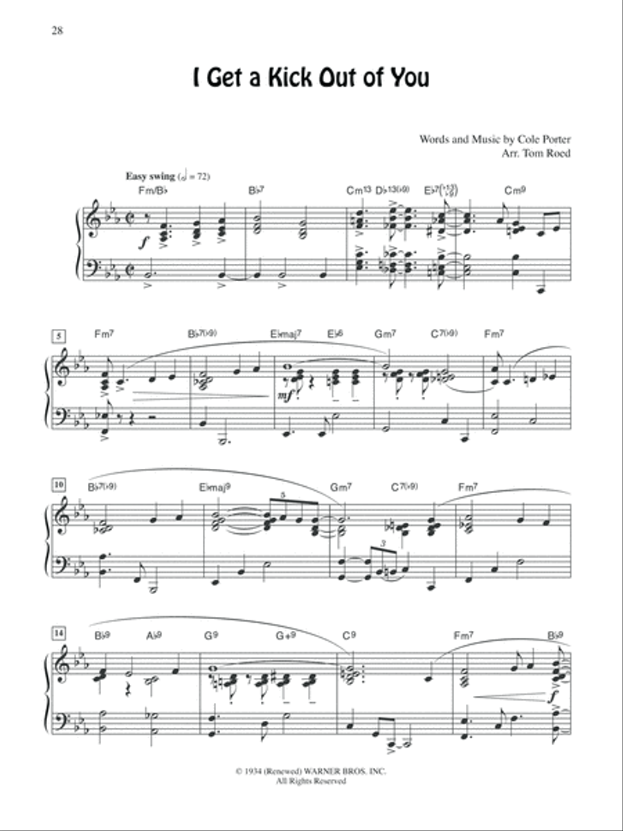WB Popular Piano Library -- Jazz Hits Piano Solo scores gallery preview page 3