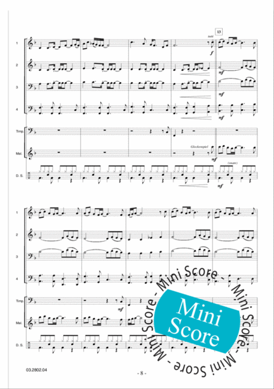 Adventure Games Fanfare Band scores gallery preview page 12