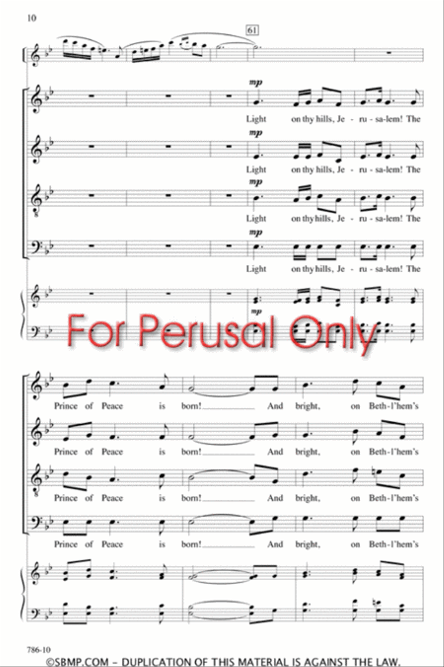 Calm on the Listening Ear of Night - SATB divisi Octavo Divisi scores gallery preview page 9