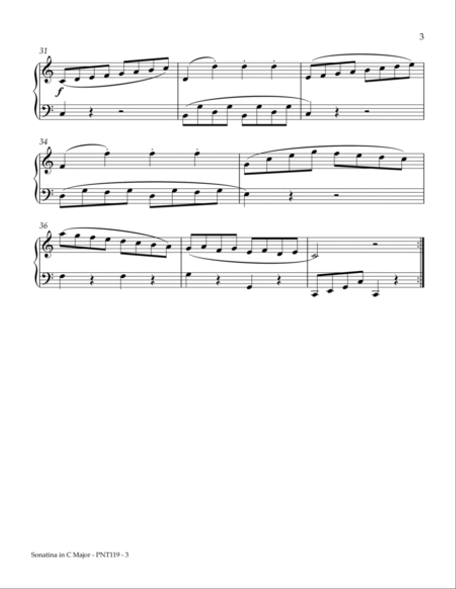 Sonatina Opus 36, Number 1 Piano Method scores gallery preview page 3