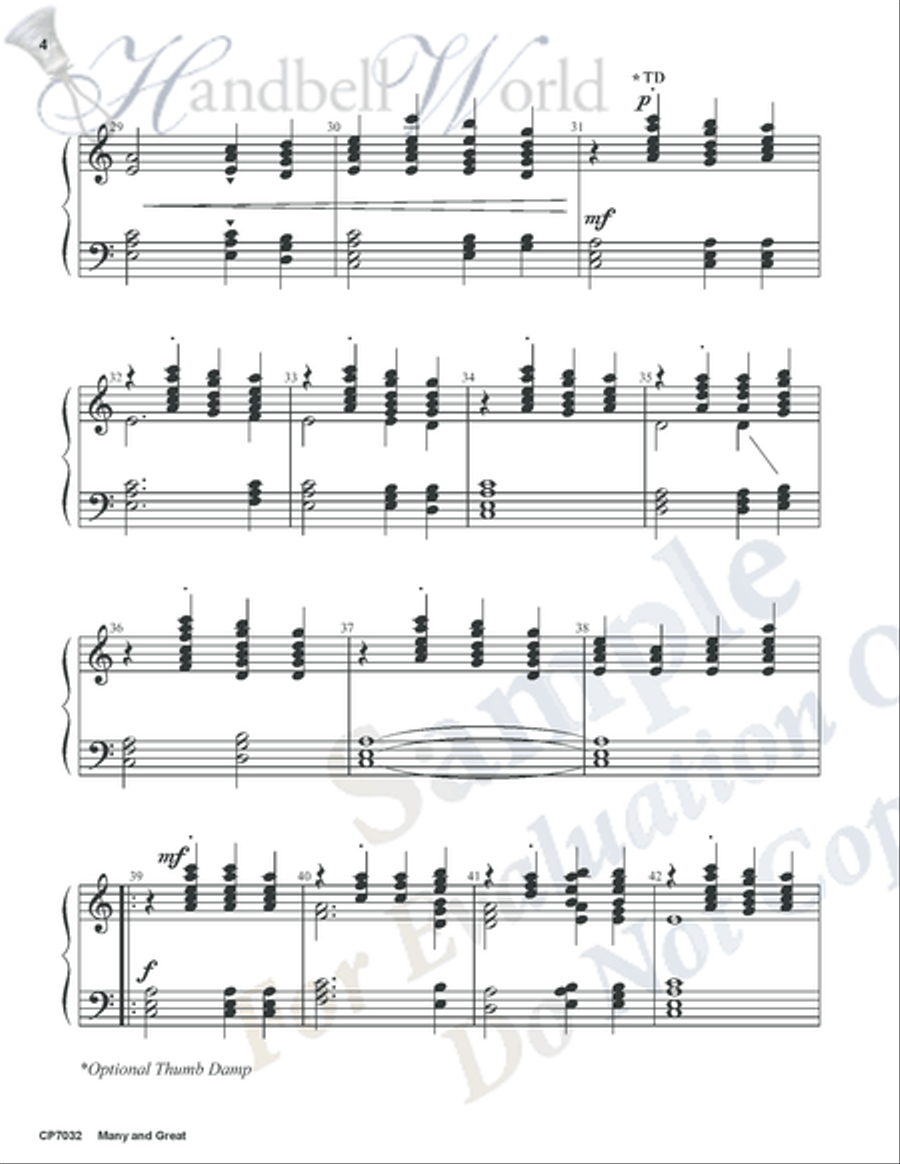 Many and Great 3-Octaves scores gallery preview page 3