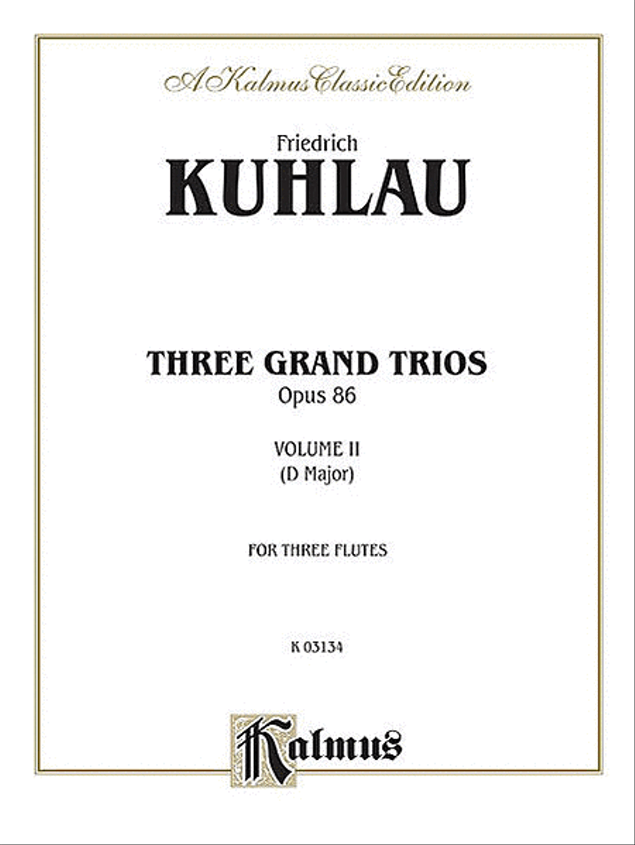 Three Grand Trios, Op. 86, Volume 2 Small Ensemble scores gallery preview page 1