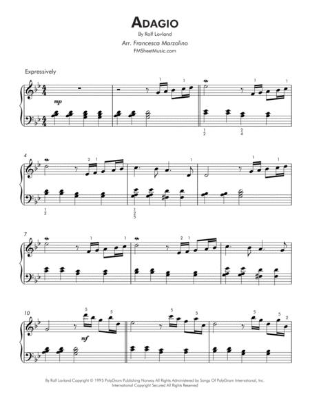 Adagio (Intermediate Lyrical Piano) image number null