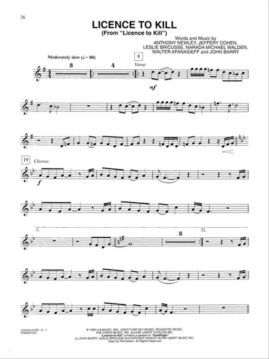 James Bond 007 Collection - Clarinet (Book/CD) Clarinet Solo scores gallery preview page 4