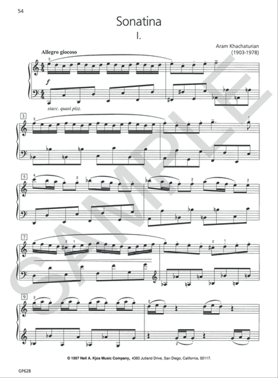 Piano Repertoire: Romantic & 20th Century, Level 8 Piano Method scores gallery preview page 2