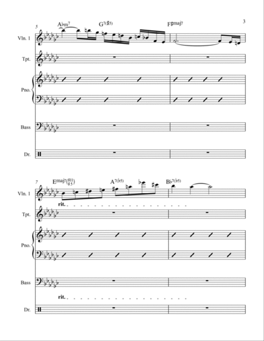 'Round Midnight Small Ensemble scores gallery preview page 3