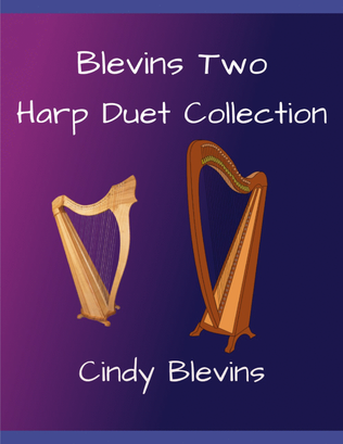 Book cover for Harp Duets, Blevins Two (10 duets)
