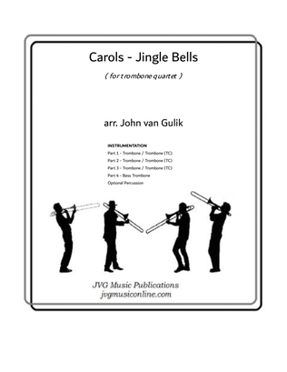 Book cover for Jingle Bells - Carols - Trombone Quartet