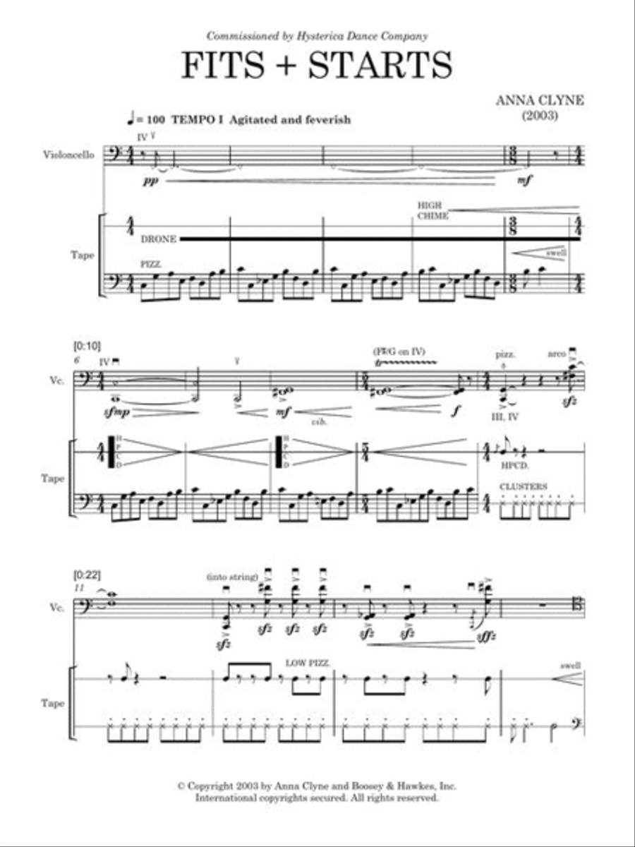 Fits + Starts Cello scores gallery preview page 5