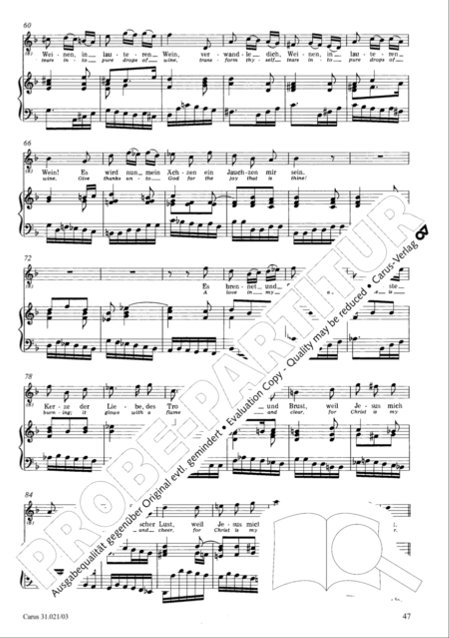 Lord my God, my heart and soul were sore distressed (Ich hatte viel Bekummernis) STB scores gallery preview page 48